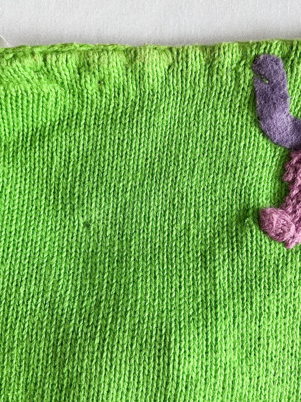 Vtg Michael Simon Animal Cardigan Sweater Bright Green Jungle Safari Knit Sz Med - Picture 12 of 15